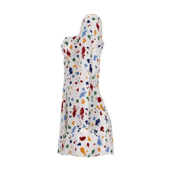 Reformation Splatter Print Dress in Multicolor Viscose - Picture 2 of 5
